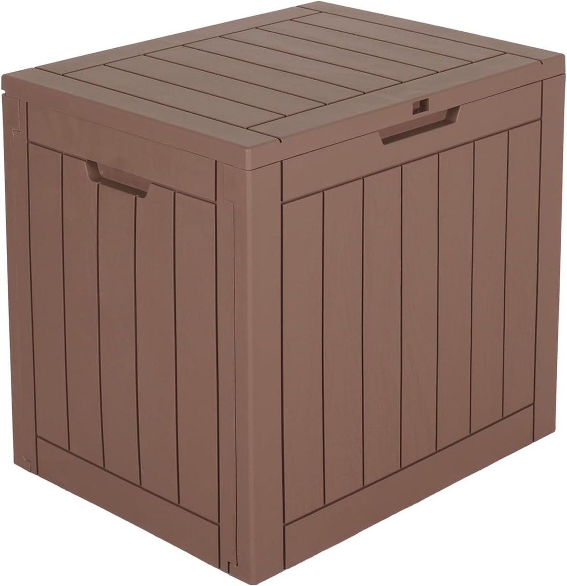Kunststof Box - Tuinbox Waterdicht - Buiten Opbergen - Afsluitbaar Oog - 110 Liter - Taupe