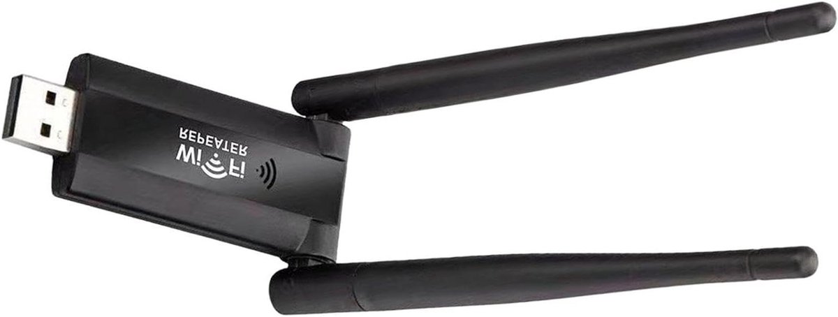 Wifi Versterker - Signaal Booster - Bereik Vergroten - Plug en Play - Compact Formaat - Zwart