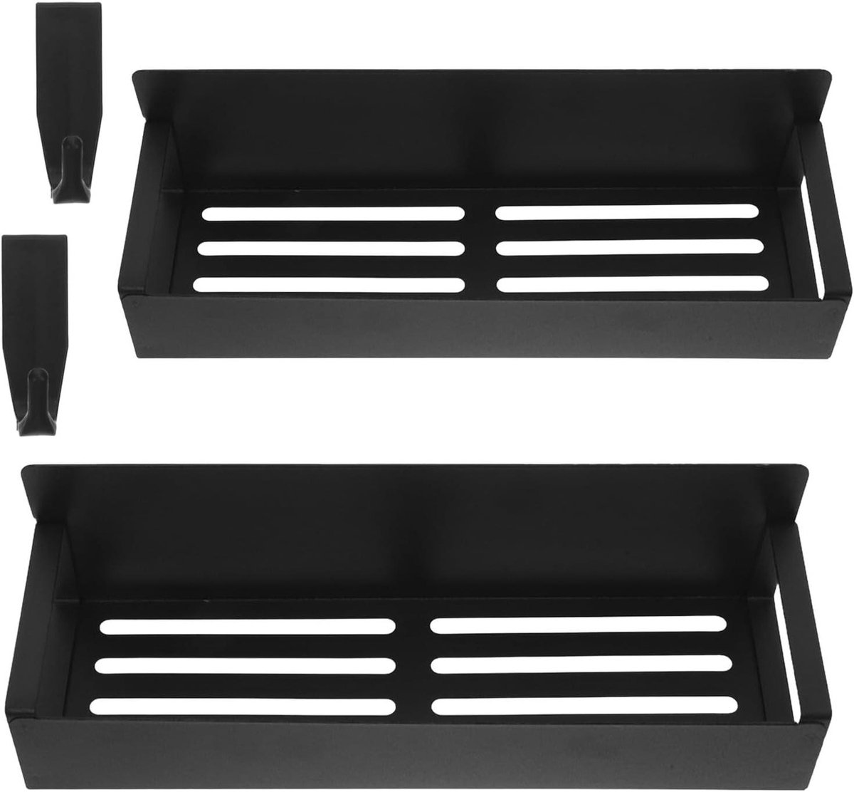 Magnetisch Kruidenrek - Opbergrek Koelkast - Keuken Ordenen - Sterke Magneet - 2 Stuks - Zwart
