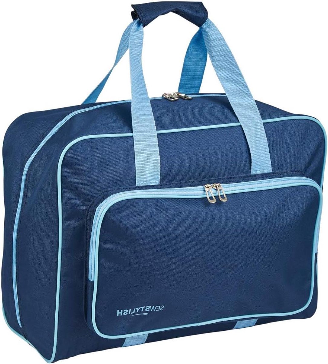 Naaimachine Tas - Draagtas Opbergtas - Naailes Reizen - Gewatteerde Binnenruimte - 46 x 33 x 20cm - Marineblauw
