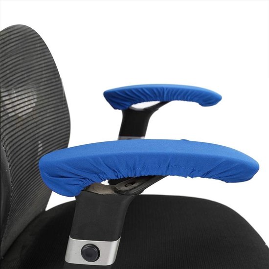 Verstelbare Armleuningenhoes voor Kantoorstoelen - Elastische en Verwijderbare Bescherming in Blauw - Comfort en Stijl voor Jouw Stoel — afbeelding 3