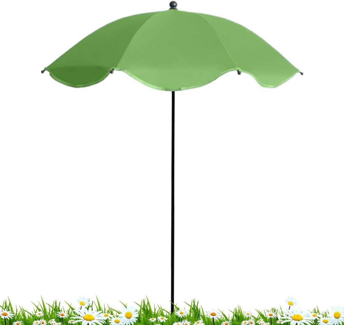Plantenparasol - Terras parasol - Bescherming tegen zon - Verstelbaar ontwerp - 103 x 60 cm - Grijs