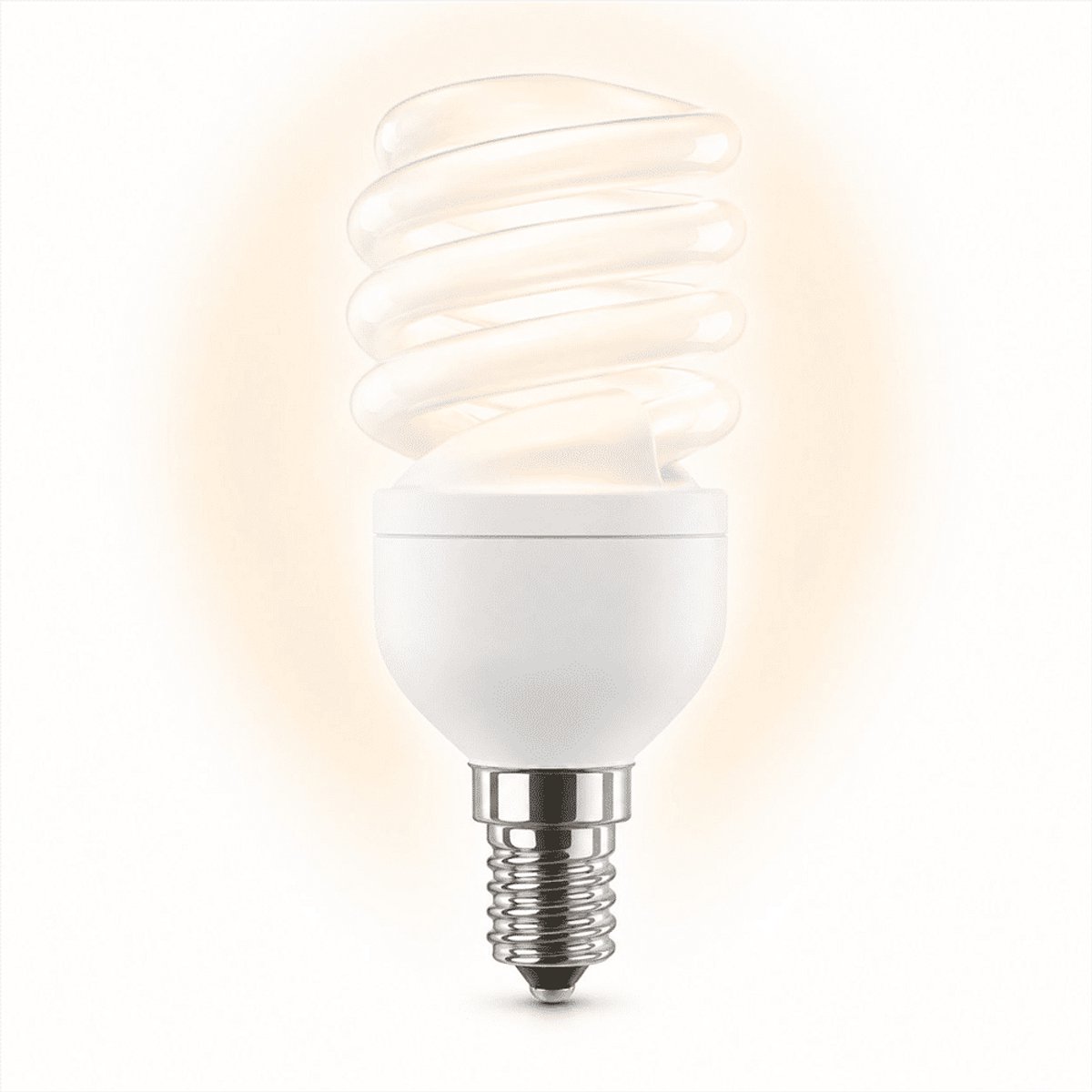 1x Spiraal Spaarlamp E14 - 13W - Daglicht (6400K) - 650 lm - 10 jaar - Niet Dimbaar