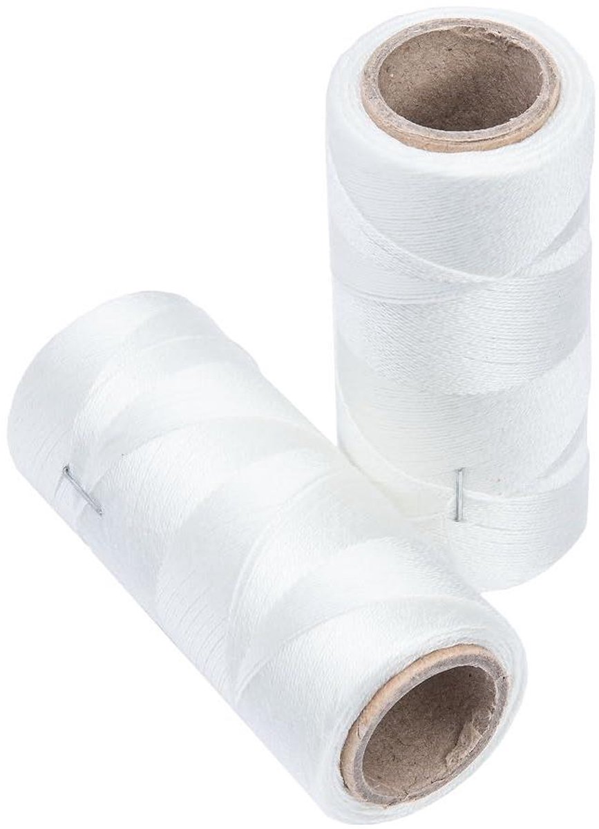 Draksnoer Twee Rollen - Bindtouw Koord - Klus Benodigdheden - Maximale Draagkracht 4kg - 2x 220 Meter - Niet Van Toepassing
