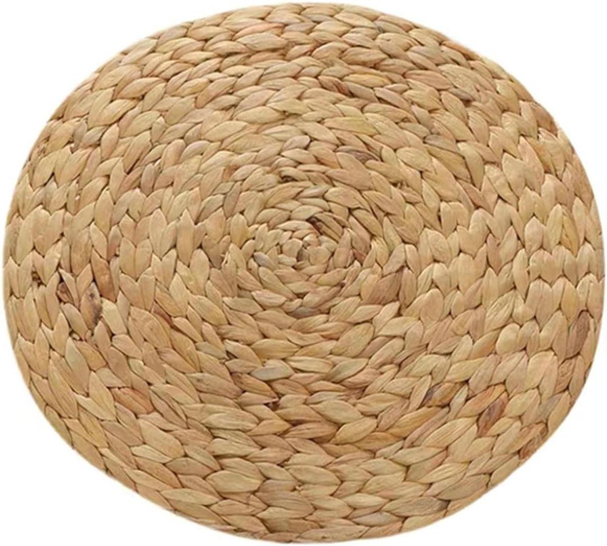 Placemats Ronde Jute - Tafelonderleggers - Eettafel Decoratie - Set van 10 stuks - 30 cm - Khaki