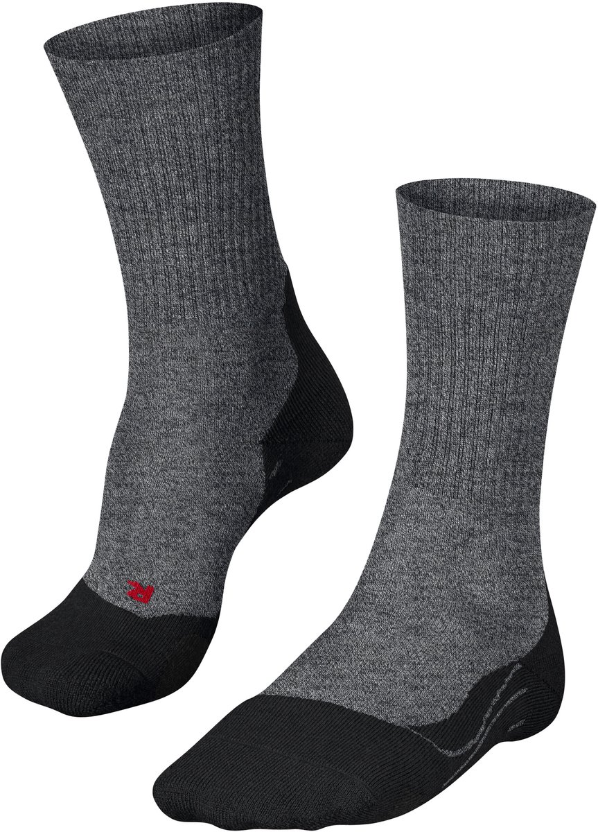 FALKE TK2 Wool anti-blaar dik wol functioneel materiaal wandelsokken heren Zwart