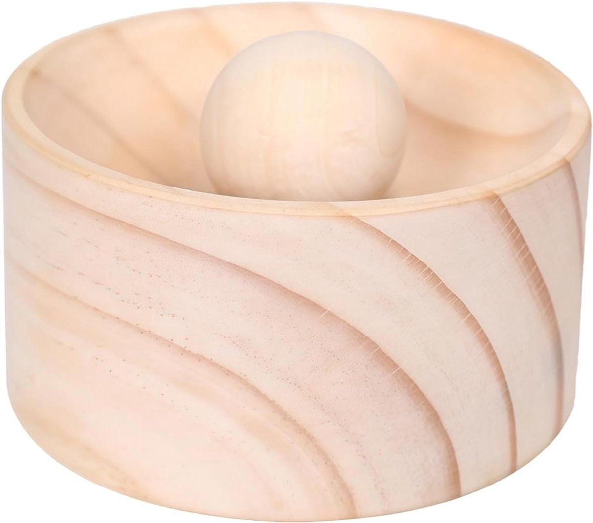 Knoedel Maker - Deeg Perser - Thuis Koken - Handgemaakt Gereedschap - 8x3cm Basis - Houtkleur