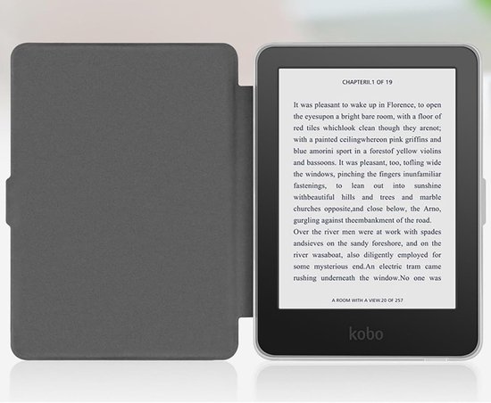 Beschermhoes Kobo Clara - Hoesje E-reader - E-reader Beschermen - Transparante Achterkant - N.v.t. - Roze — afbeelding 5