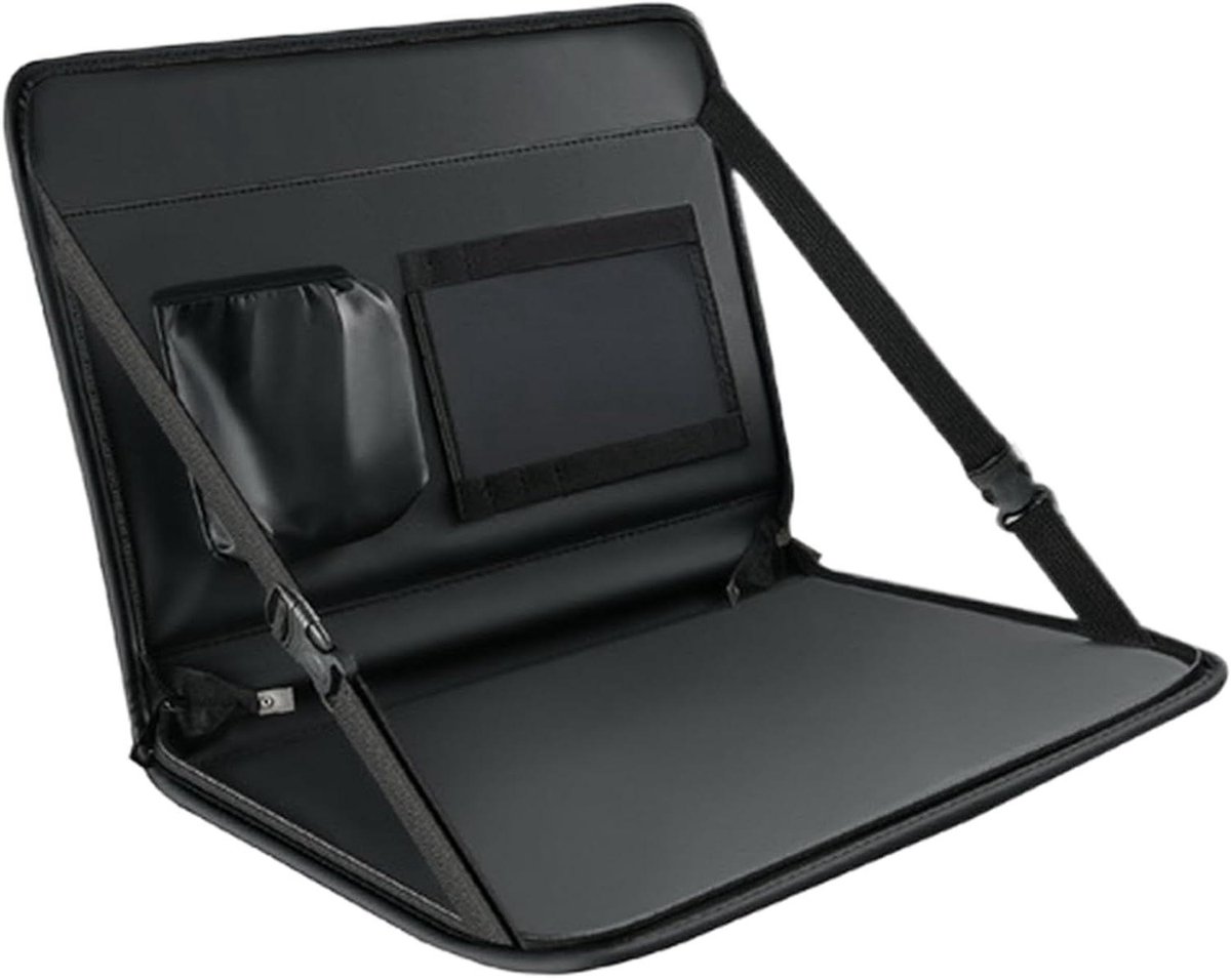 Autostoel Dienblad - Reis Tafel Organizer - Onderweg Werken - Opvouwbaar Ontwerp - 42 x 32 x 2 cm - Meerkleurig
