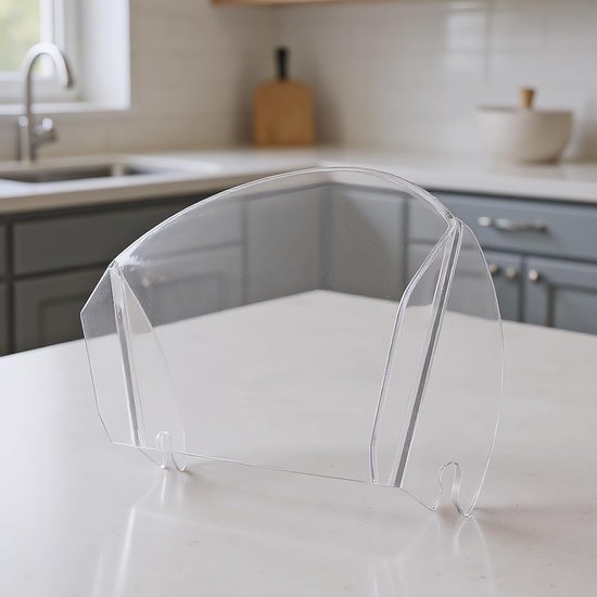 Mixer Deksel - Spatdeksel Kom - Schoon Maken - Universeel Ontwerp - 19 x 9.7 x 6 cm - Transparant — afbeelding 2