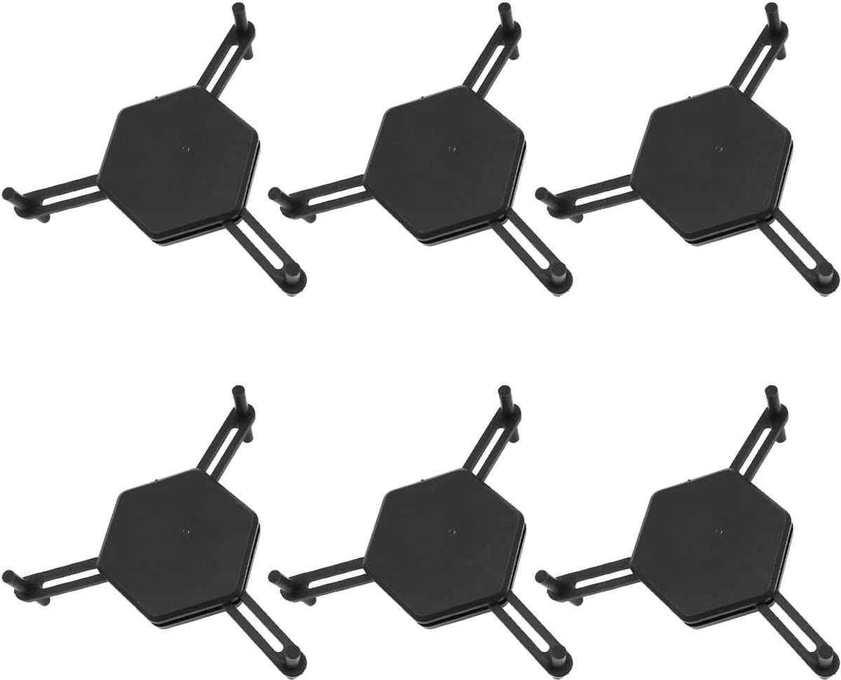Koffiekopjeshouder-uitbreidbaar-stapelbaar-ruimtebesparend-6 stuks-zwart-c