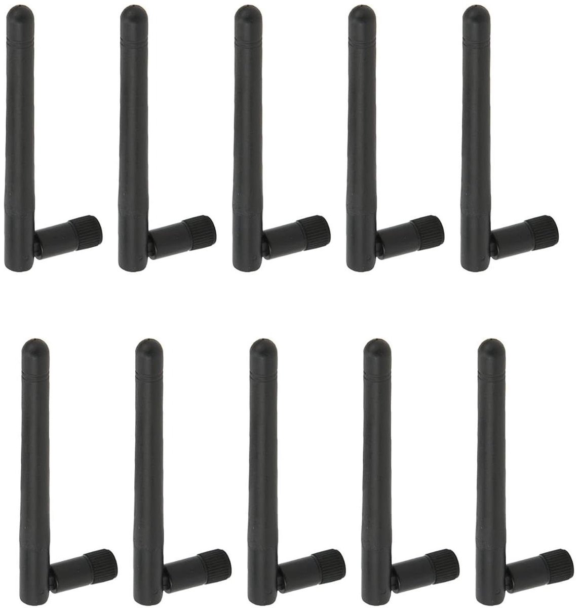 WiFi Antenne Set - SMA Antenne - Draadloze Verbinding - Omnidirectionele Hoge Gain - 10 stuks - Zwart