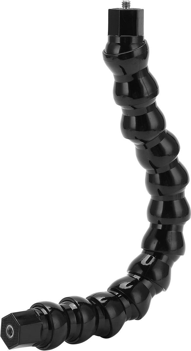 Dailygoody - Flexibele houder voor camera - Zwanenhals-klem - Ideaal voor actieve beelden - 12 secties - Universeel ontwerp - Geschikt voor sportcamer...