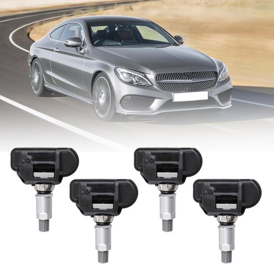 4 Pack RDK Tire Pressure Sensor voor Mercedes W205 W212 W222 W246 W176 - TPMS Sensoren voor Optimale Bandenspanning en Veiligheid