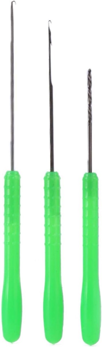 Visgereedschap Set: 3-in-1 Bait Needle, Carbon Staal Haaknaald en Stringer voor het Maken van Rigs en Aas