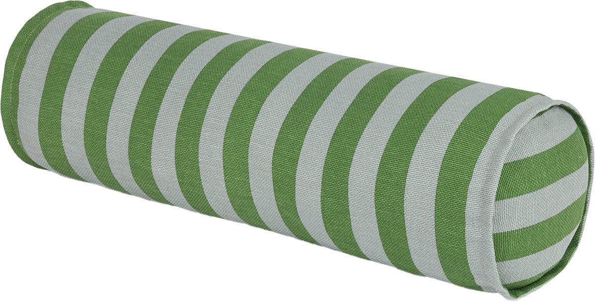 Nobodinoz Vibes Cilinderkussen - Ø18x50cm - Green Blue Stripes