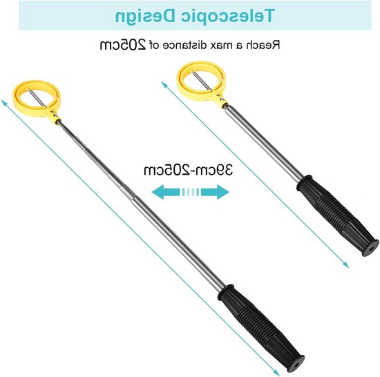 Jhubersproducts - Golfbal retriever - Telescopische golfbalpick-up - Automatische vergrendeling - Geel - Golfbalplukker - Handig voor golfers - Ideaal van Merkloos — afbeelding 2