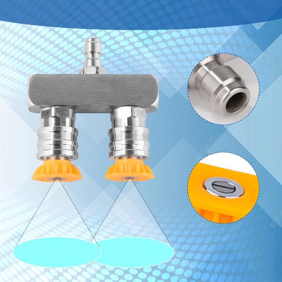 Dailygoods- Hogedrukreiniger Nozzle Dubbel Turbo - 10 van Dailygoods — afbeelding 2