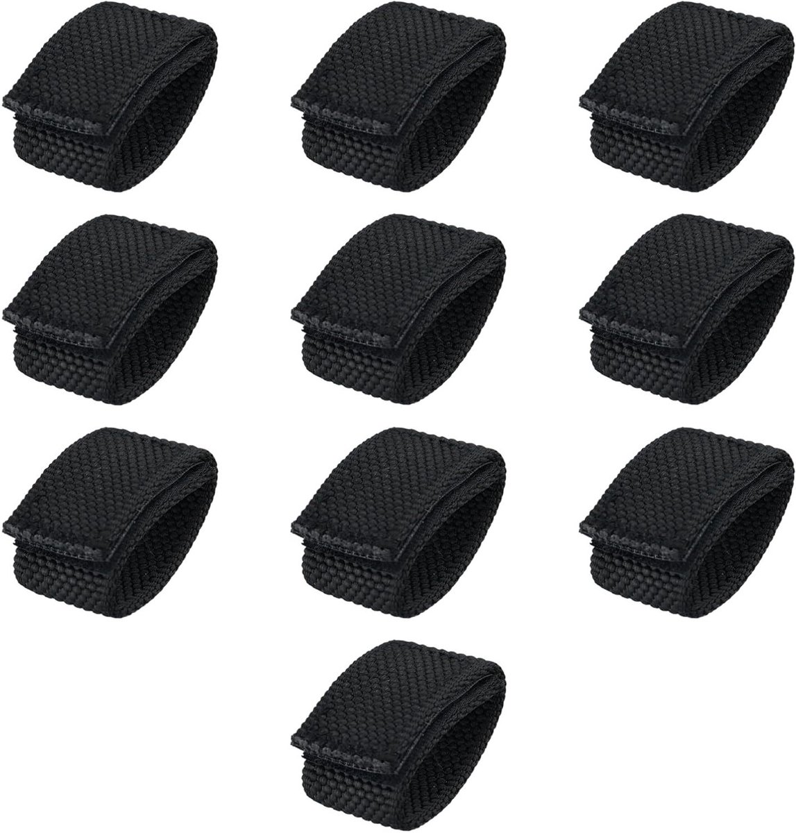 10 Stuks Nylon Riemhouders voor Serviceband, Magneetlijm Riemlus Bevestigingsaccessoires voor 3.8 cm Brede Riemen, Ideaal voor Politie en Beveiliging