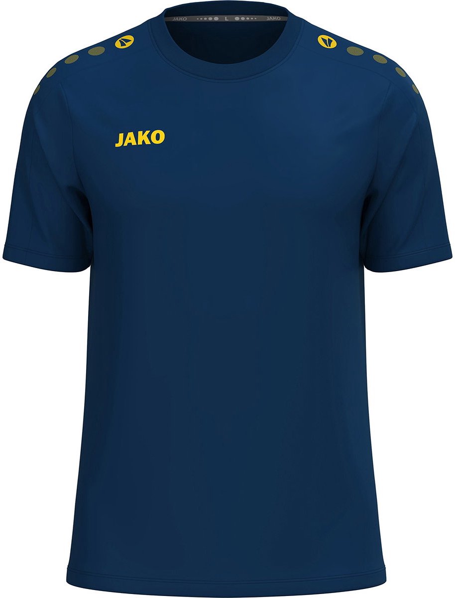 Jako One T-Shirt Kinderen - Navy / Citroen | Maat: 152
