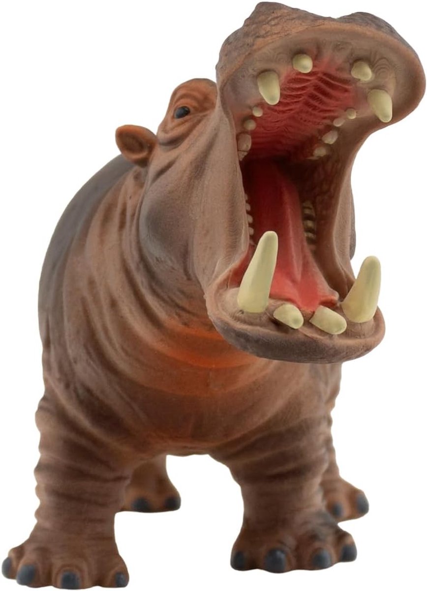 Bullyland 63691 – Speelfiguur Nijlpaard – ca. 8 x 14cm – levensecht en detailrijk vormgegeven – ideaal als educatief speelfiguur, decoratie of klein cadeautje voor kinderen vanaf 3 jaar.