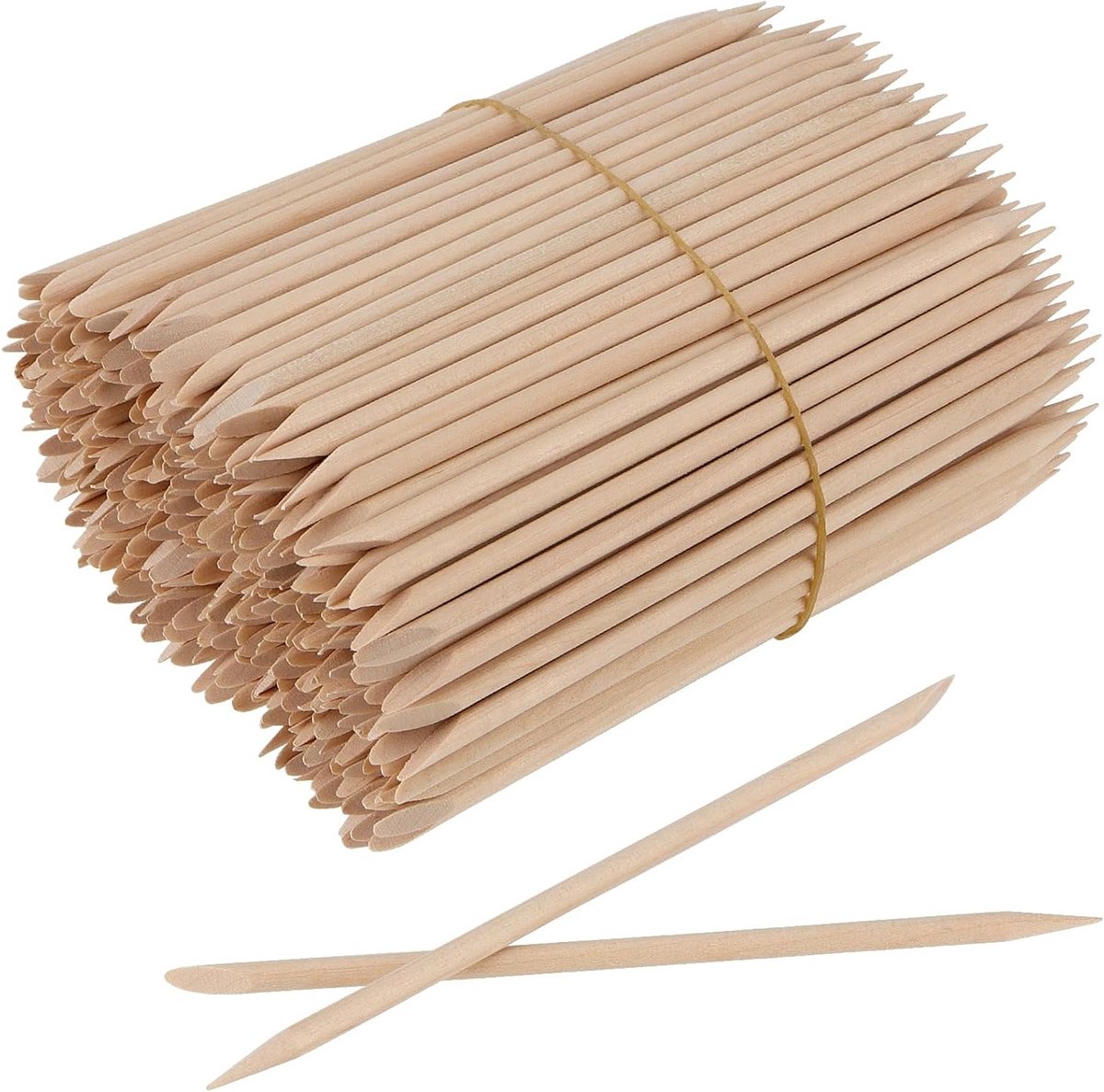 1200 Stuks Houten Oranje Sticks van 4.5 Inch voor Manicure, Nagelverzorging en Cuticle Verwijdering