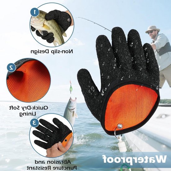 Multifunctionele 4-delige Vistang Set met Haakverwijderaar, Lijnsnijder en Snijvaste Handschoenen voor Zee- en Zoetwatervissen, Ideaal voor Vissers en Outdoor Avonturen — afbeelding 3