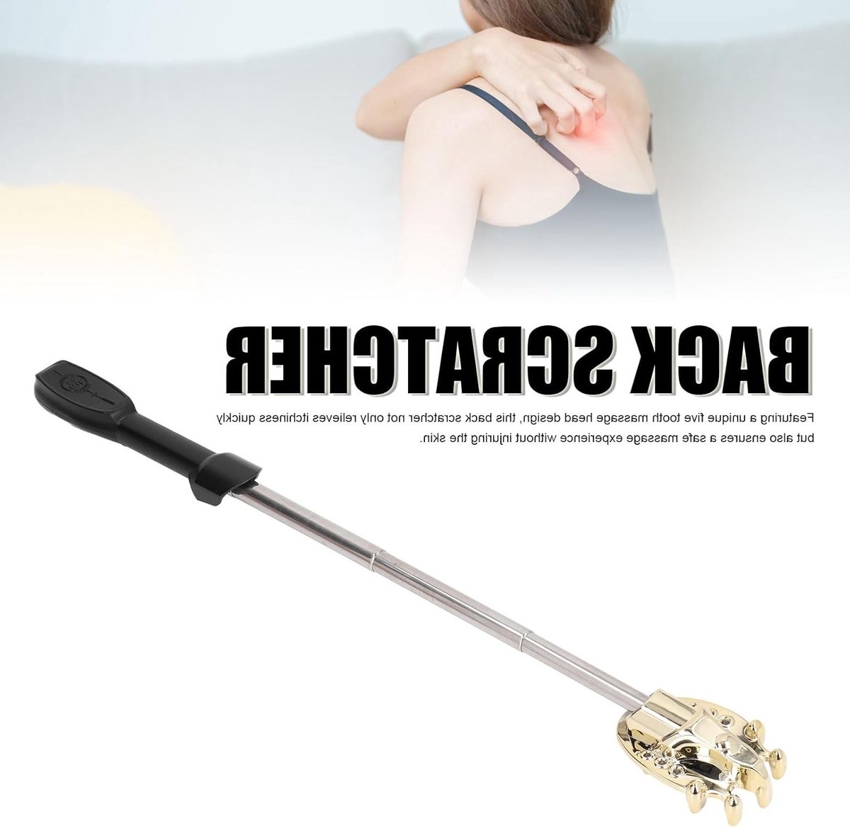 Wan Elektrische Achterkrabber Massage Tool met Lange Handgreep - afbeelding 2