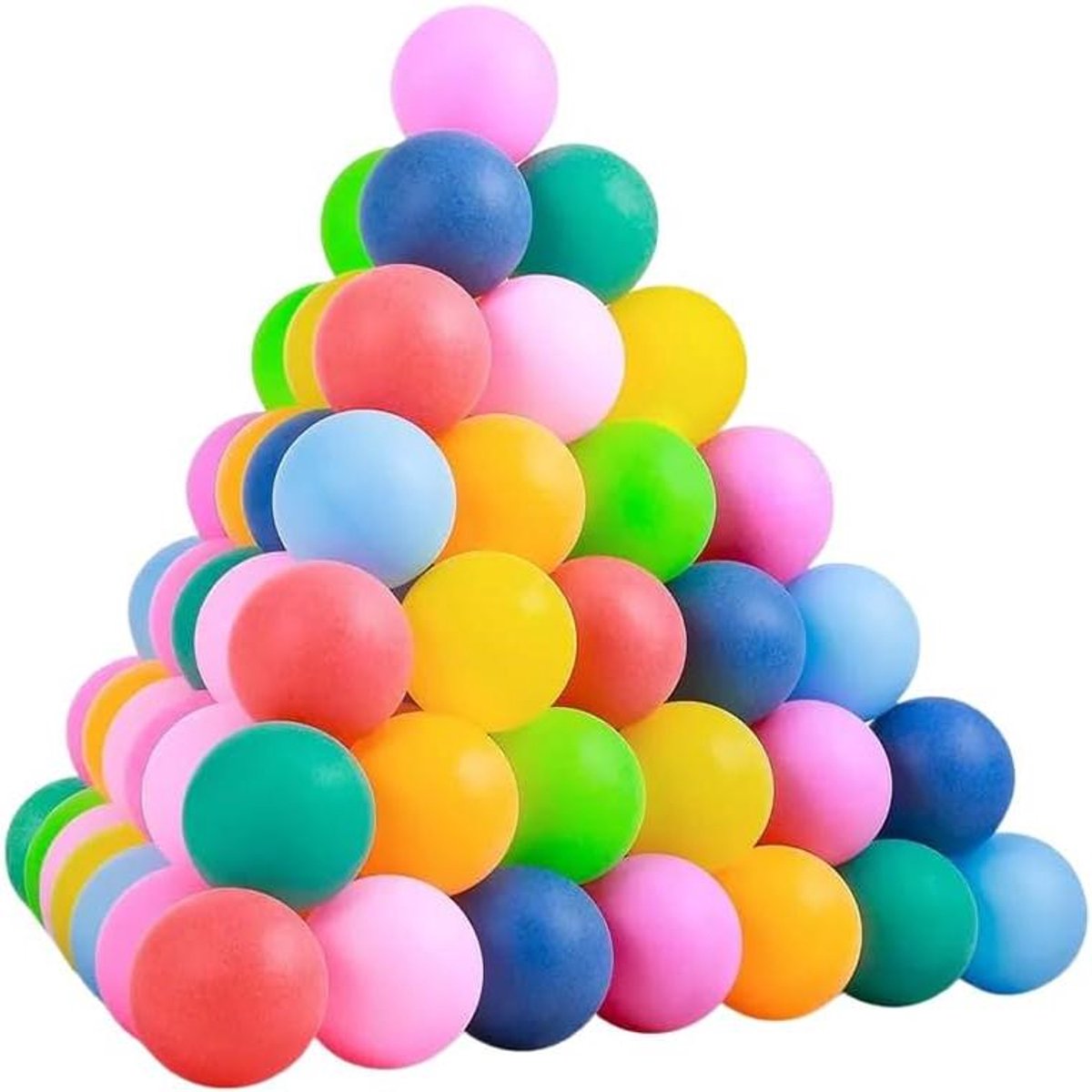 Pingpongballen - Tafeltennisballen - Feestdecoratie - Veelkleurig design - 40mm - Meerkleurig