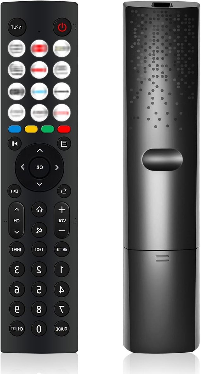 Universele Afstandsbediening - TV Bediening - Smart TV Bediening - 12 Sneltoetsen - 24 cm - Zwart