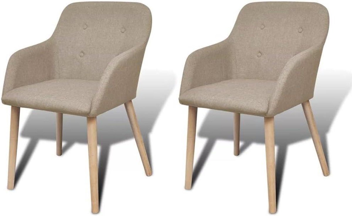 Eetkamerstoelen Set - Keukenstoelen - Gezellig Zitten - Ergonomisch Ontwerp - 52 x 57 x 76