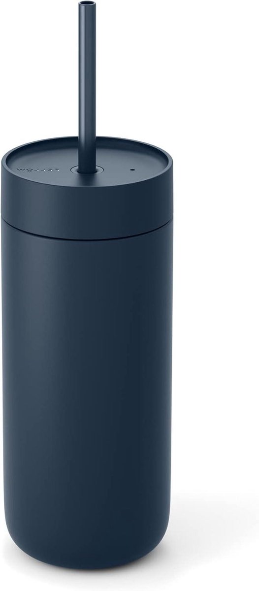 Reismok RVS - Isolatiebeker - Koude Dranken - Ceramische Binnenlaag - 16 Ounces - Blauw