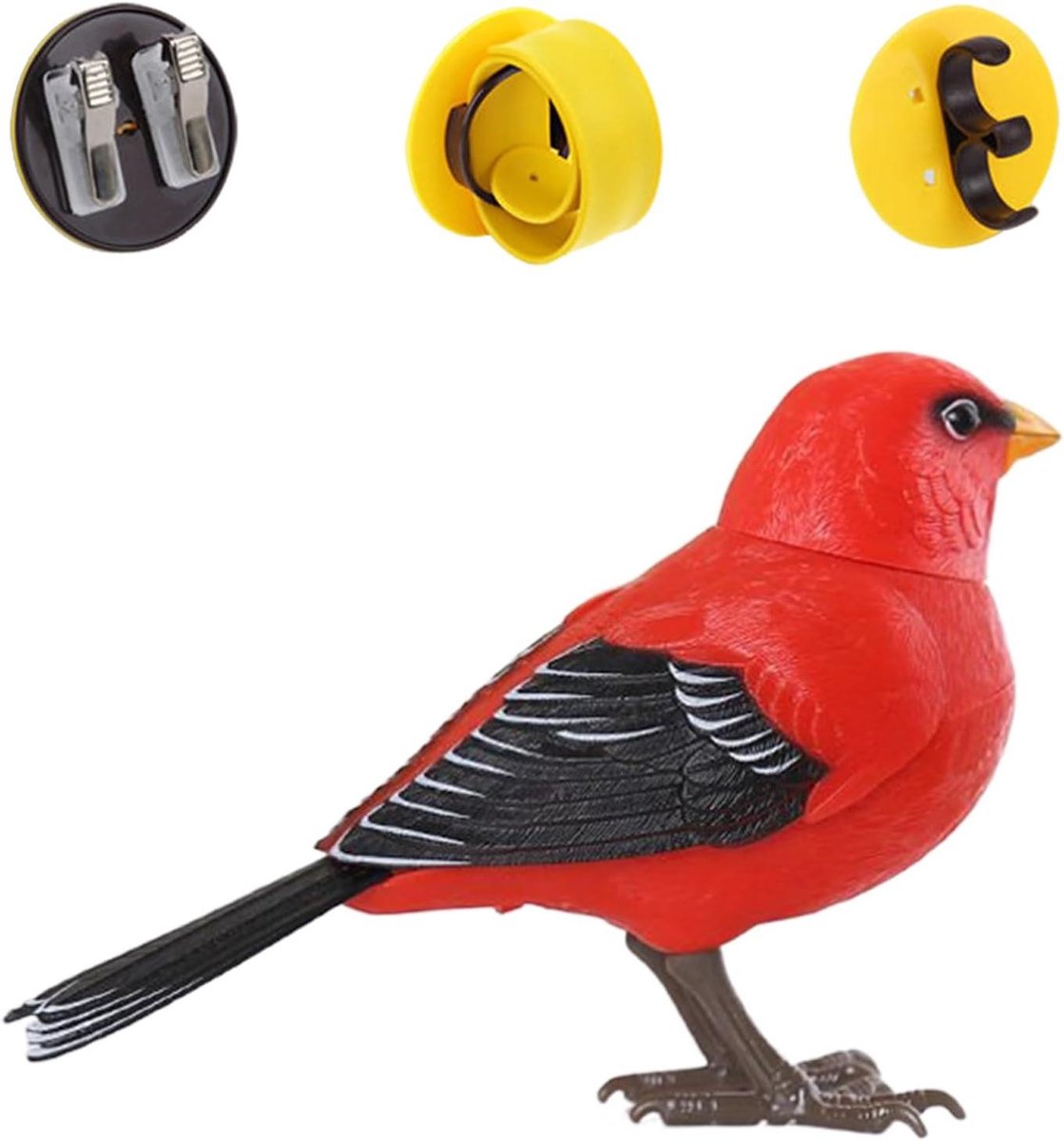 Elektronisch Zangvogel - Interactief Speelgoed - Kinderspel - Realistische Geluiden - 135 x 9 cm - Wit