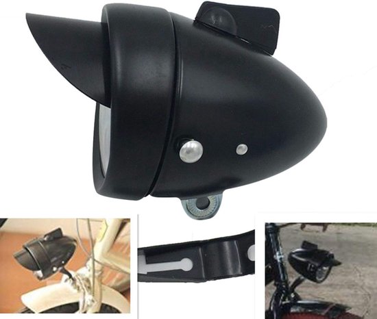 VHV - Retro fietslamp - LED fiets voorlamp - 180 lumen - voor nachtritten, stadsfiets, racefiets en mountainbike — afbeelding 2
