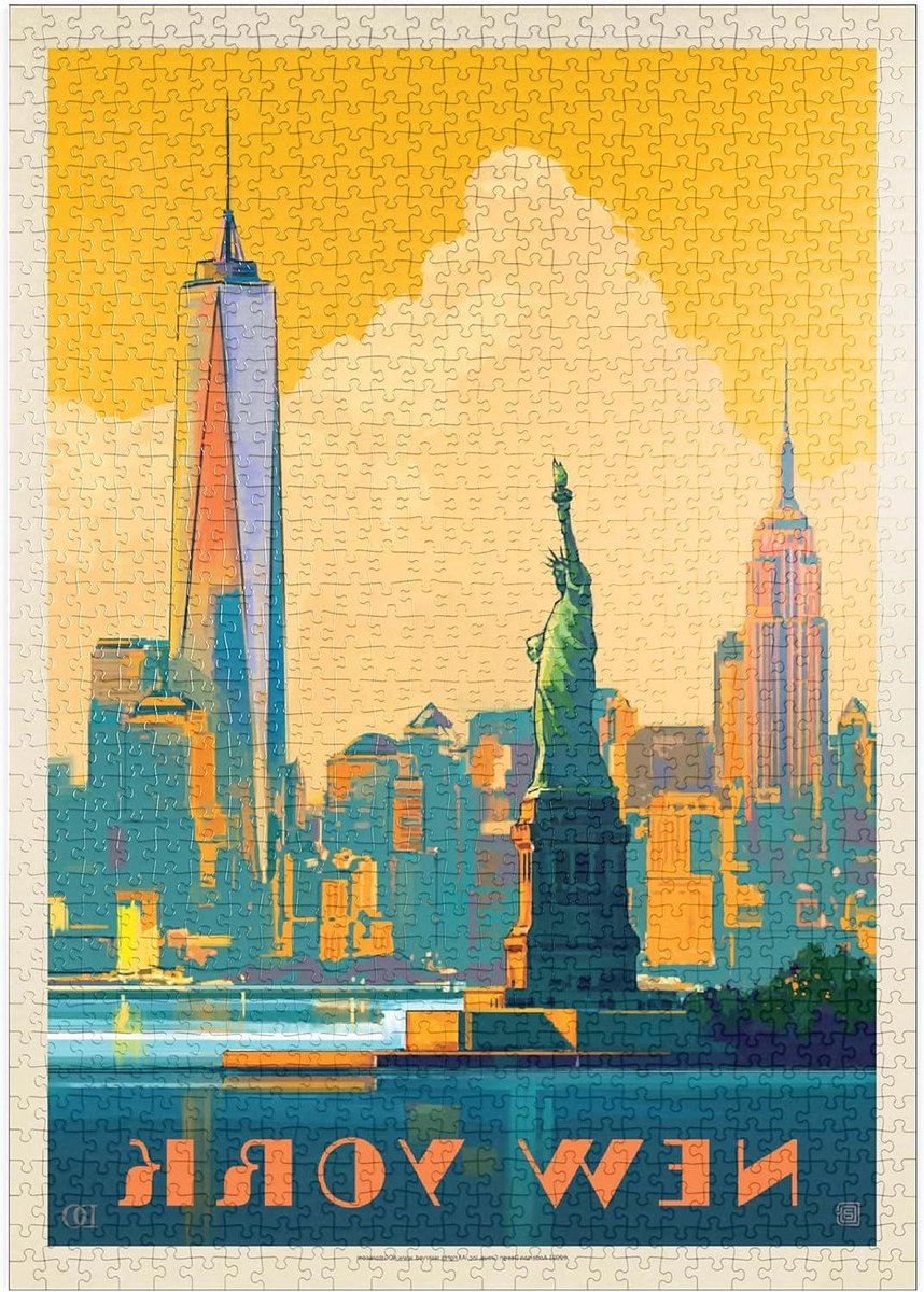 Legpuzzel Stukjes - Stad Poster - Ontspanning Thuis - Hoge Resolutie Print - 1000 Stukjes - Meerdere Kleuren