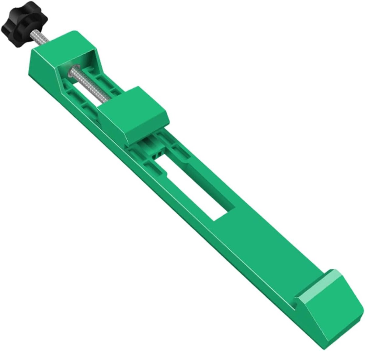 Cirkelzaaggeleider - Zaagmal Houtbewerking - Precisie Zagen - Verstelbare Rail - 30x4x3cm - Zwart
