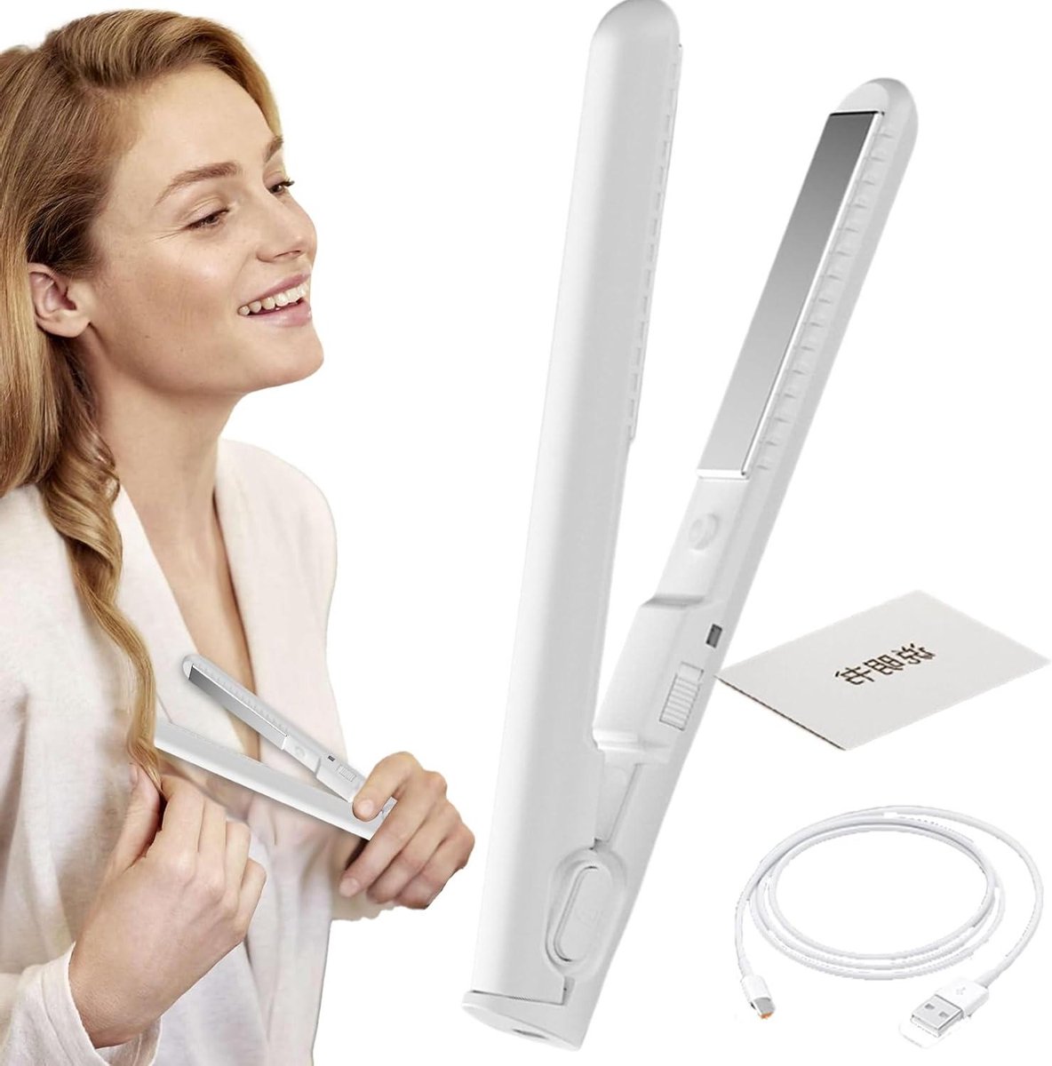 Styling Tool - Krul en stijl - Reizen en dagelijks gebruik - Snel opwarmend - 18 cm - Zwart