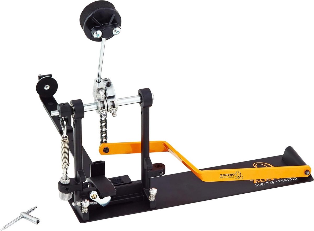 Cajon Pedaal - Basdrum Effect - Muziek Maken - Kettingaandrijving - 44 cm - Zwart
