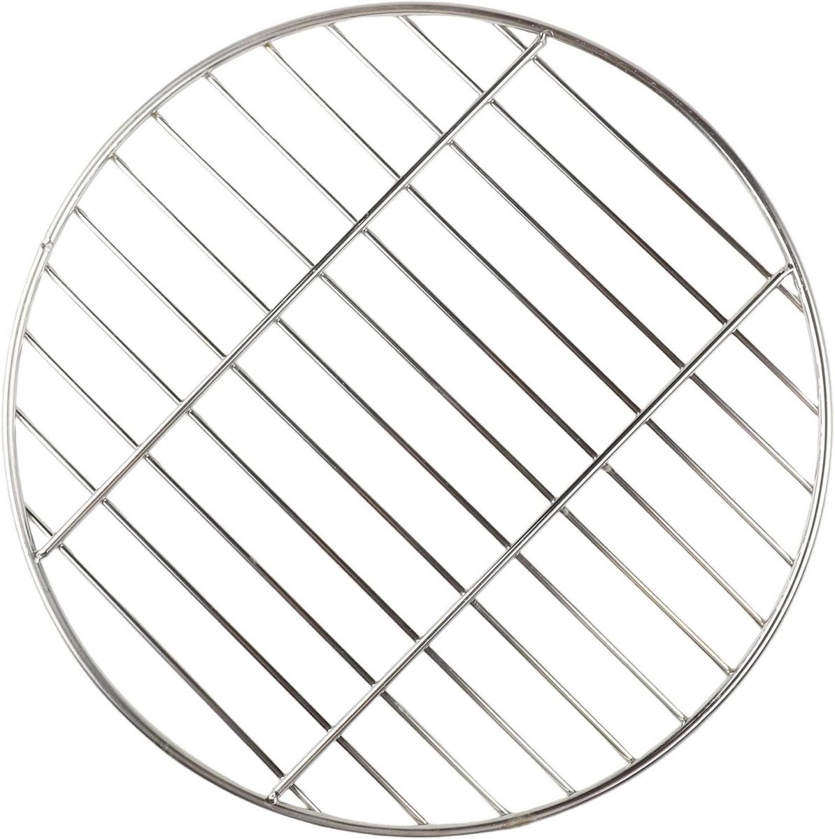 BBQ rooster Grill rek Buiten koken Roestvrij staal 35 cm Zilver