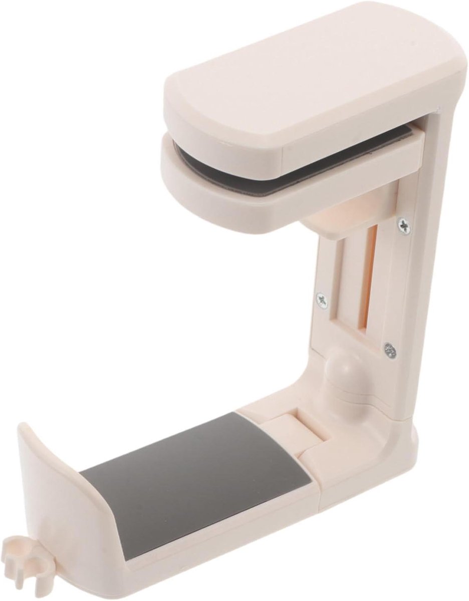 Koptelefoonhouder Bureau - Headsetstandaard Organizer - Ruimte Besparen - Universele Pasvorm - 13 x 13 x 4 cm - Wit