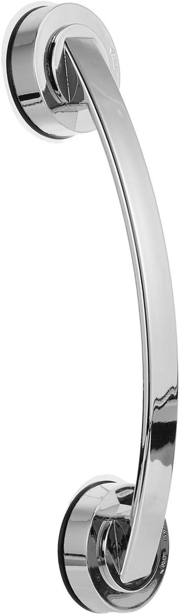 Wandbeugel Badkamer - Veiligheidsgreep - Extra Stabiliteit - Sterke Zuignappen - 30 cm - Zilver