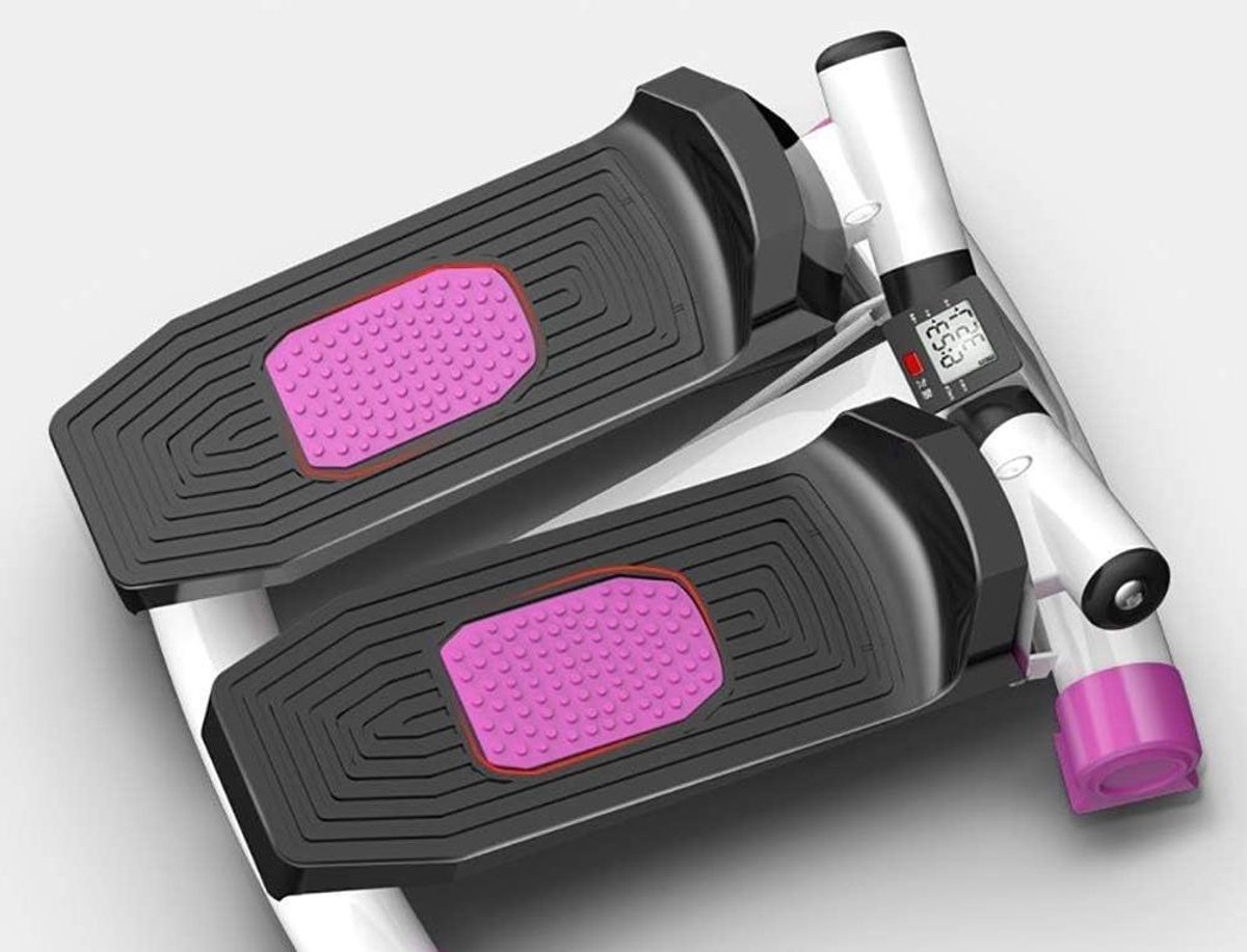 Mini Stepper - Cardio Apparaat - Thuis Trainen - LCD Scherm - 300 lbs Draagvermogen - Zwart