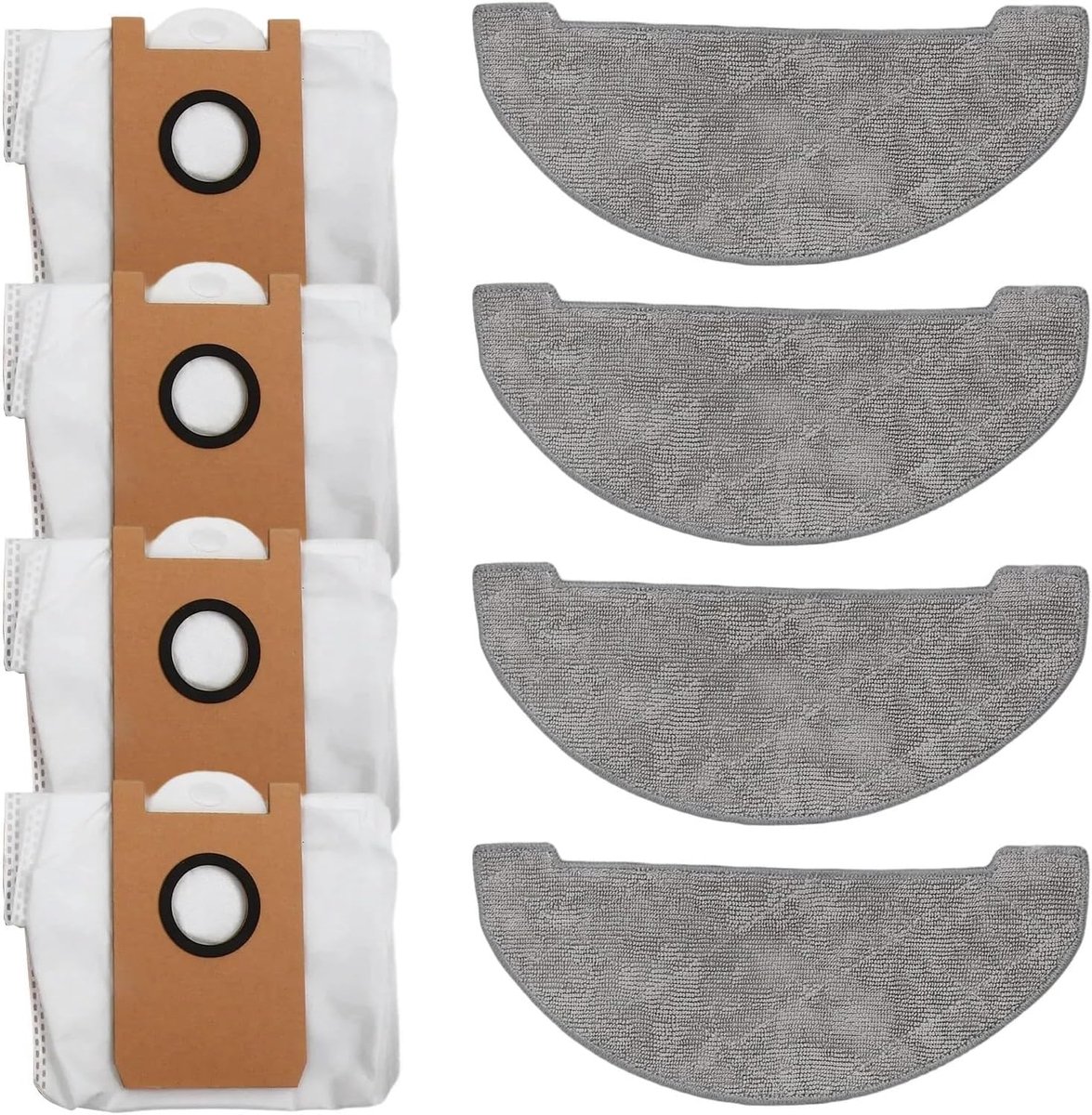 Microvezel + Non-woven stoffen Handige dweildoeken Stofzakken Kit for Ultenic for T10 Lite Robotstofzuiger Onderdelen Accessoire