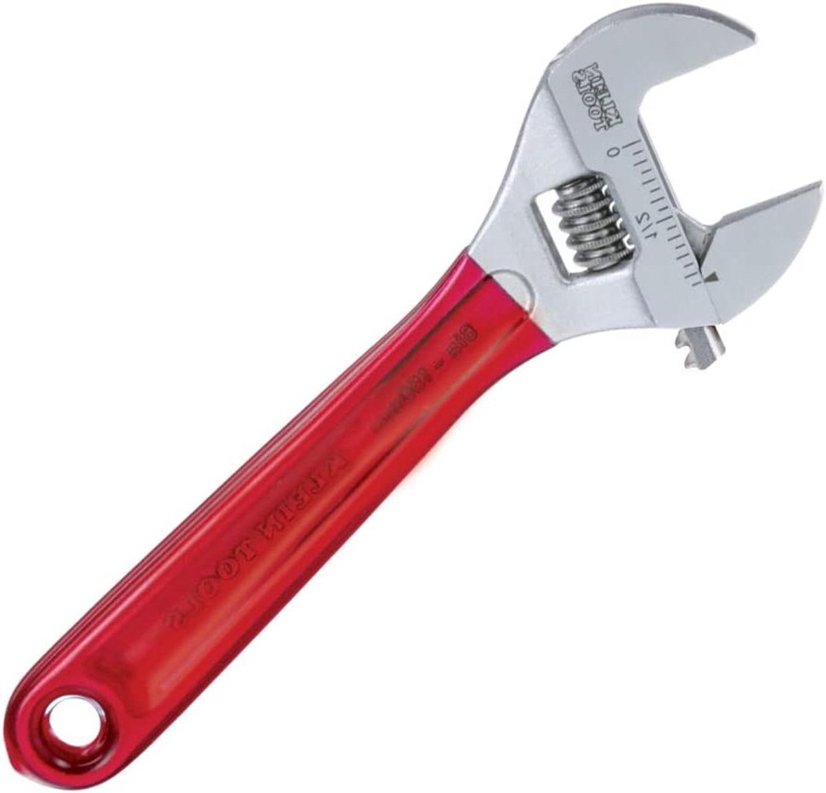 Klein Tools D507-6 Verstelbare moersleutel, extra capaciteit kaak gesmede aandrijfsleutel met hoogglans chroom afwerking, 6-1/2-inch