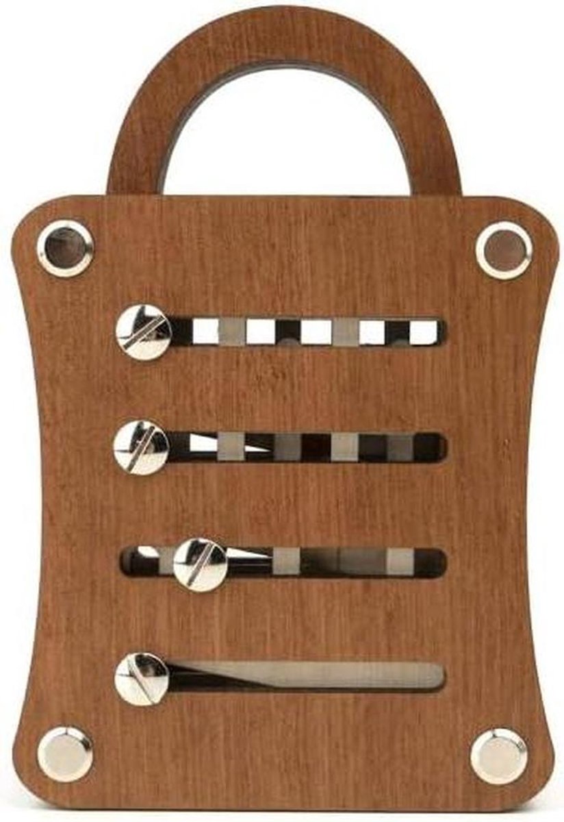 Houten Slot Puzzel - Geheime Doos - Logisch Denken - Extreem Moeilijkheidsgraad - 10.4 x 15.5 cm - Houtkleur