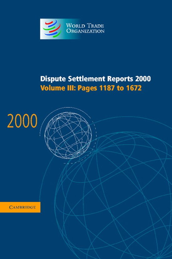 Dispute Settlement Reports 2000 - cover