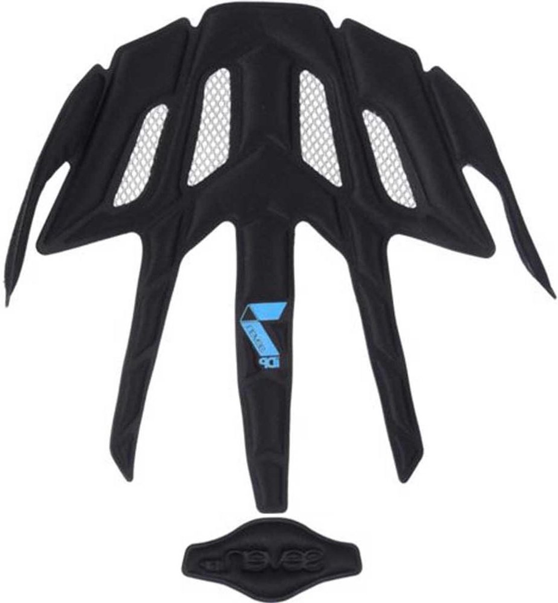 Helm Padding Set - Binnenkussen Helm - Helm Onderhoud - Vervangende Set - One Size - Zwart