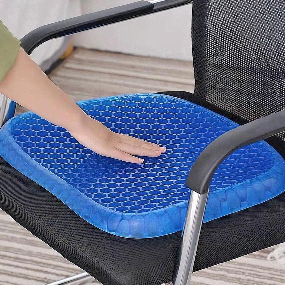 Ergonomisch Zitkussen - Gelkussen Stoel - Comfortabel Zitten - Honingraat Structuur - 1 St