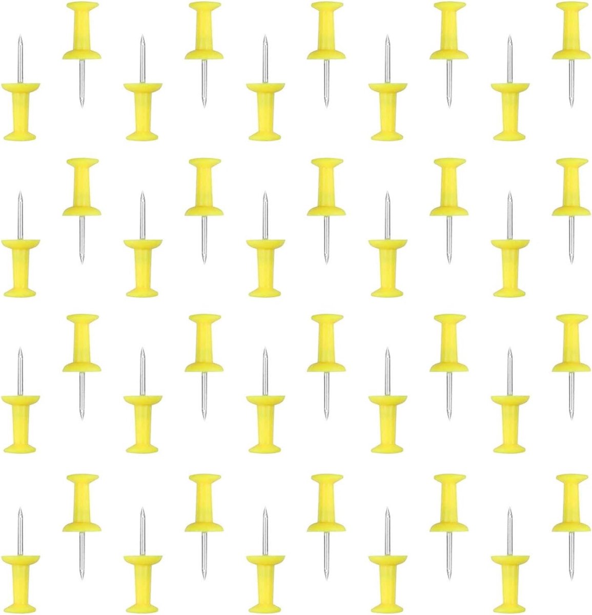 Gele Punaises - Kopspijkers Thumb Tacks - Berichten Prikken - Sterke Stalen Punt - 2000 Stuks - Geel