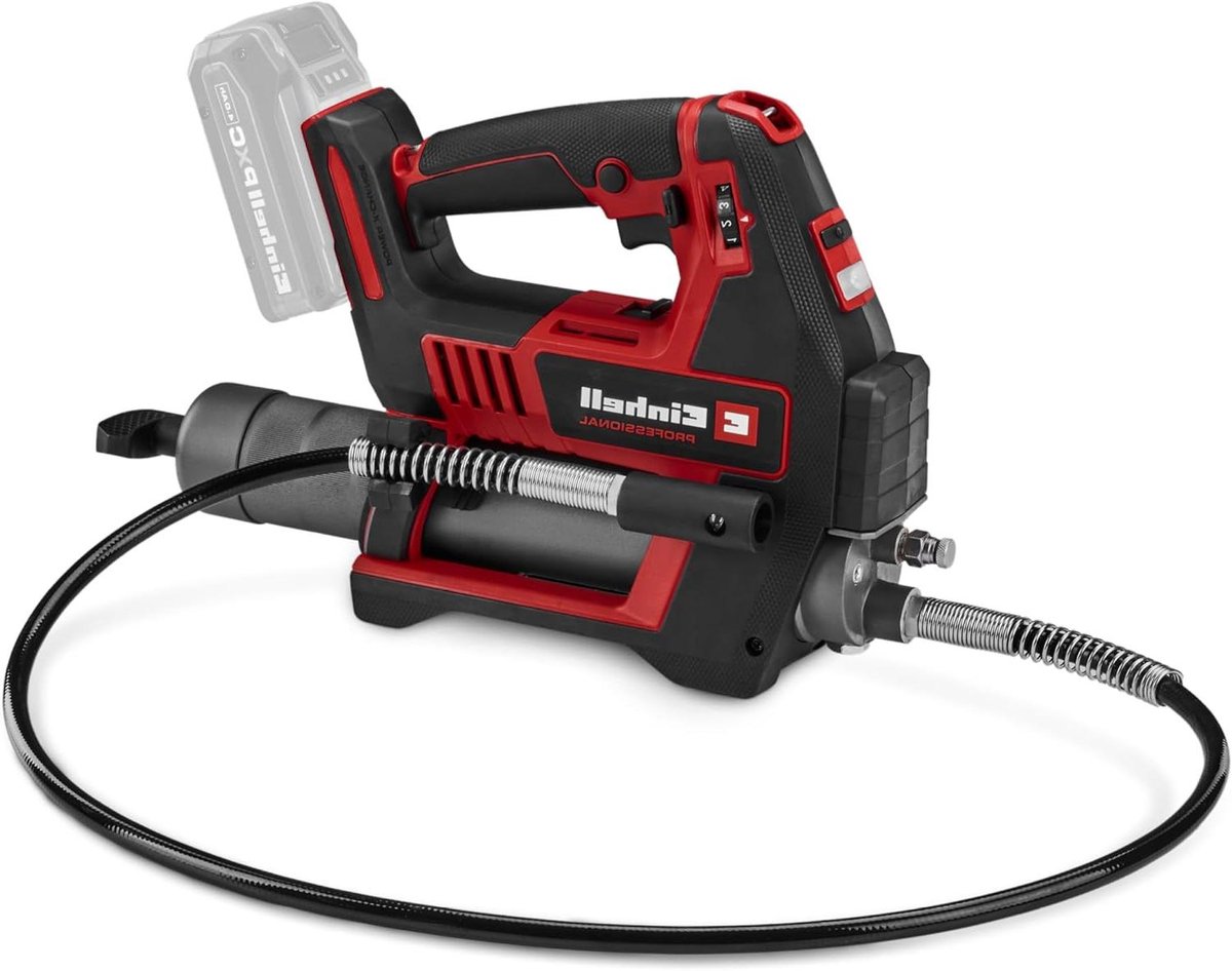 Accu Vetspuit - Vetpistool Draadloos - Machine Onderhoud - Dubbele Snelheid - 690 bar - Zwart/Rood